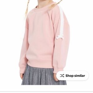 wonder nation Pink Girls' Crewneck Sweatshirt & gray skirt set size 3T